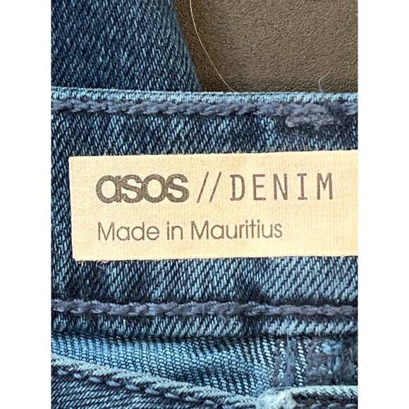 ASOS Denim High-Waisted Distressed Jeans Size 28‎ Blue - Picture 6 of 10